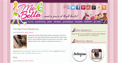 Desktop Screenshot of meandbella.com