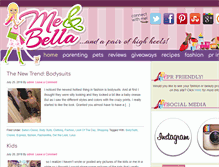 Tablet Screenshot of meandbella.com